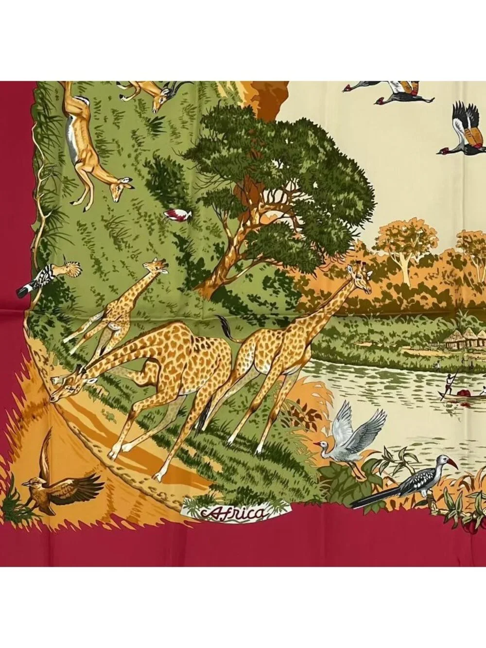 Hermes Scarf Silk Carre 90 Africa - Picture 4 of 8